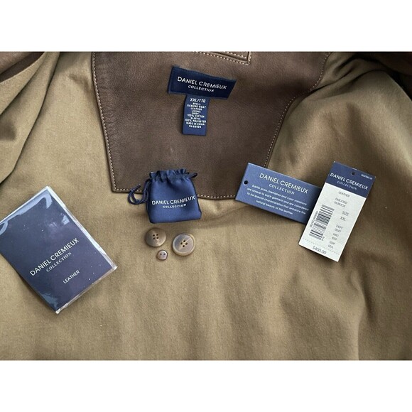 Daniel Cremieux Signature Collection Genuine Leather Jacket Size XXL -Worn Once! - Picture 6 of 7